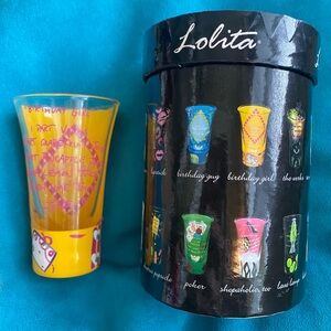 💖3/$21💖 NEW Lolita Birthday Girl Shot Glass - Vibrant Yellow and Pink